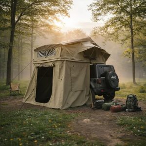Bagasjeromstelt 3×2,1 m – stort sidetelt