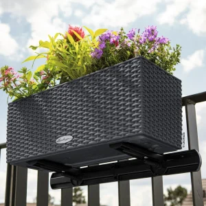 Balkongkasseholder Balconera plast svart - Lechuza