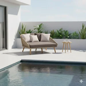Daybed Avarua akasie/polypropylen 126x160 cm - OUTLIV.