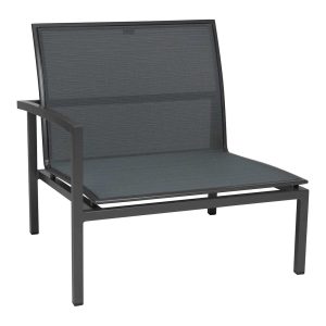 Endemodul lounge Skelby venstre aluminium/textilen 82x81 cm - Stern