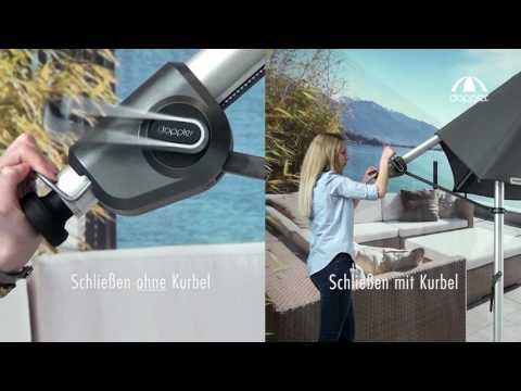 Fritthengende parasoll Expert Ø350cm dreibar polyester - Doppler