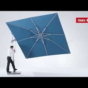 Fritthengende parasoll Sombrano S+ - Glatz