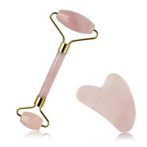 Gua Sha Sett m. Ansiktsruller
