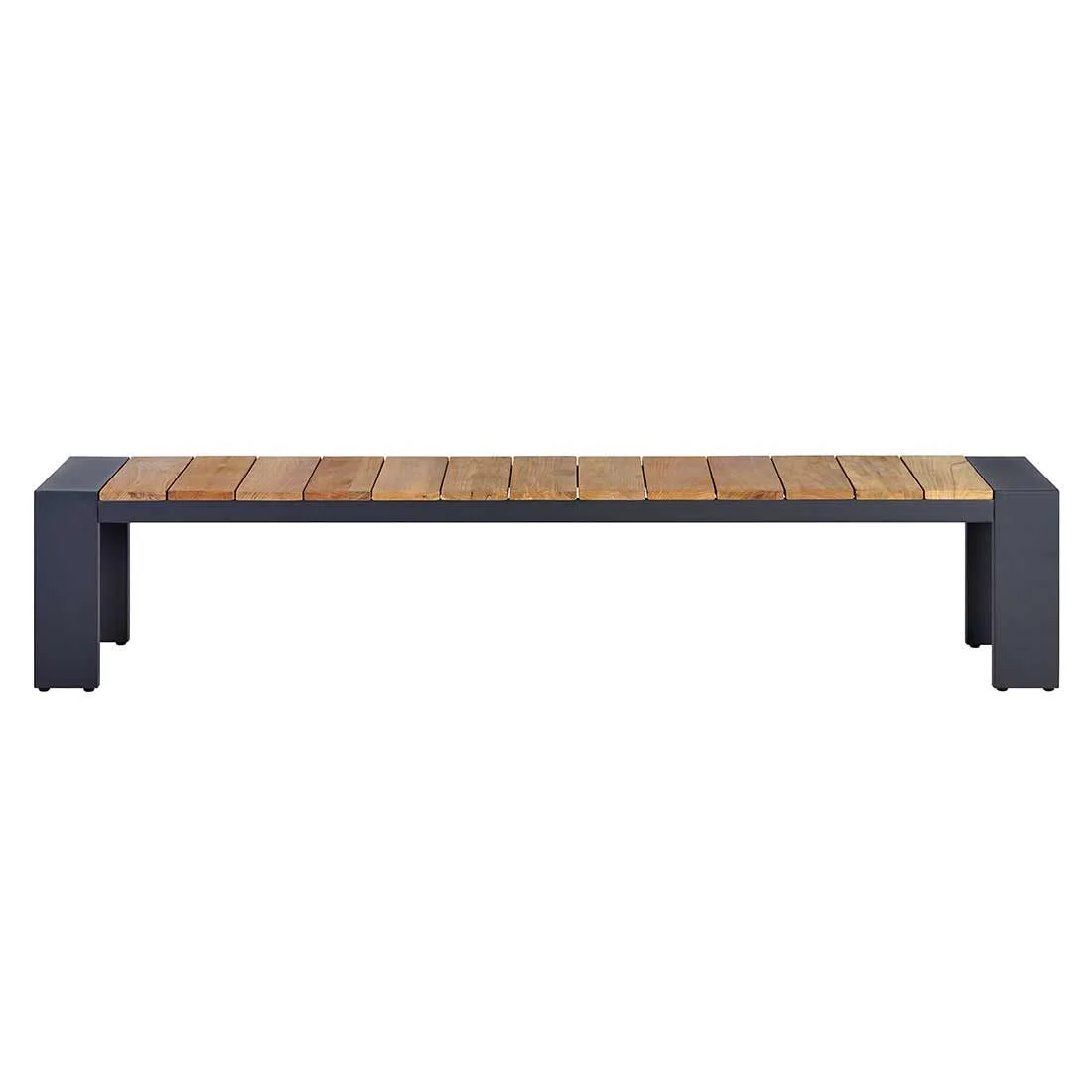 Hagebenk Konis aluminium og resirkulert teak 220 cm - OUTLIV. - Image 3
