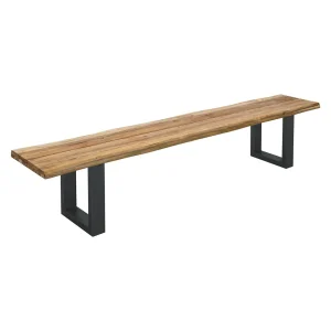 Hagebenk Orlando rustfritt stål/resirkulert teak 240 cm - OUTLIV.