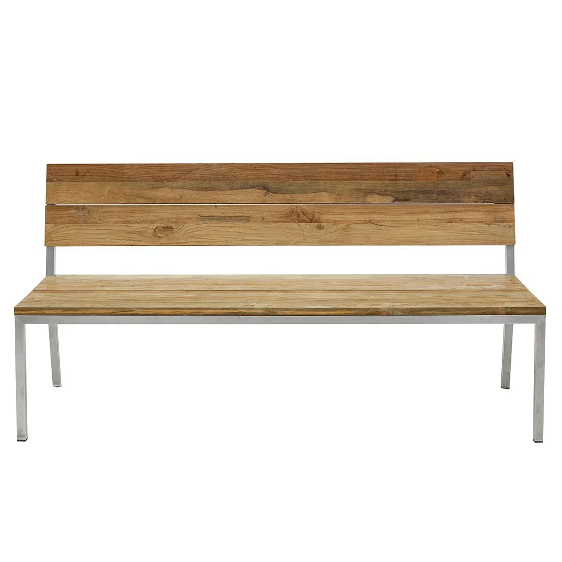 Hagebenk Samoa rustfritt stål/resirkulert teak 150 cm - OUTLIV. - Image 4