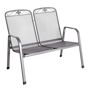 Hagebenk Savoy metall 107 cm jerngrå - MWH