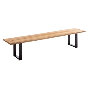 Hagebenk Tavo aluminium/teak 240 cm - Niehoff