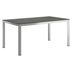 Hagebord 160x90 cm rustfritt stål/HPL - OUTLIV.