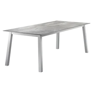 Hagebord aluminium/HPL 220x100 cm grafitt - Sieger