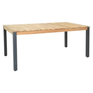 Hagebord Derex aluminium/resirkulert teak 180x100 cm - Zebra