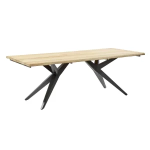 Hagebord Holland aluminium/teak 220x95 cm - Musterring
