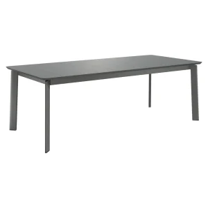 Hagebord Milano 220x100 cm aluminium antrasitt - OUTLIV.