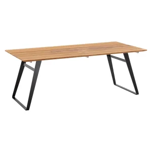 Hagebord Portugal 160x95 cm stål/teak - Musterring