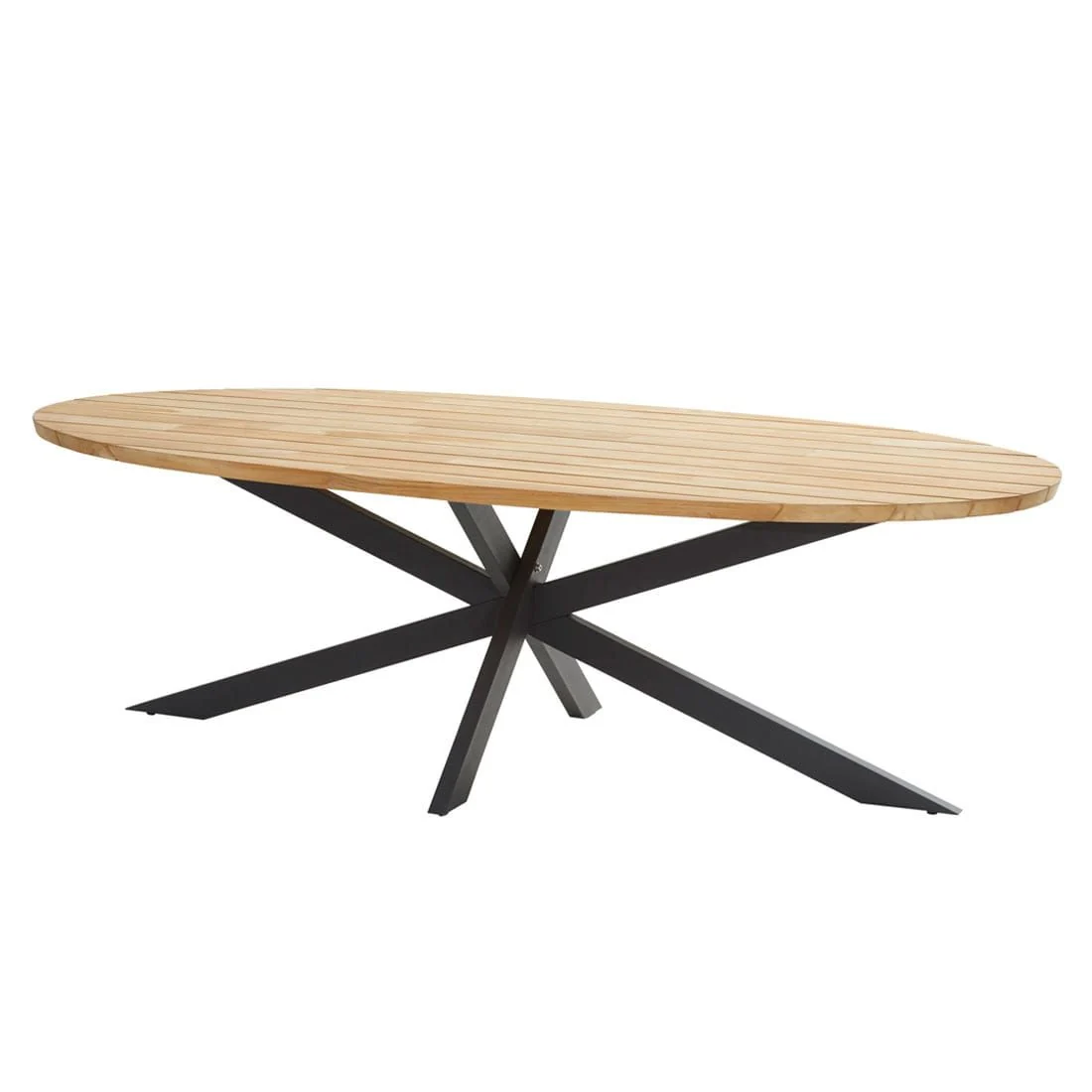 Hagebord Prado 240x115 cm rustfritt stål og teak - 4Seasons - Image 2