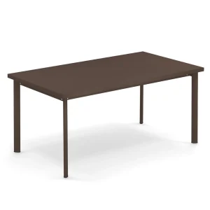 Hagebord Star 160x90 cm stål indiskbrun - emu