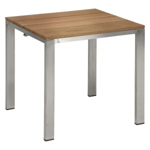 Hagekrakk Viona rustfritt stål/teak 46x46 cm - Stern