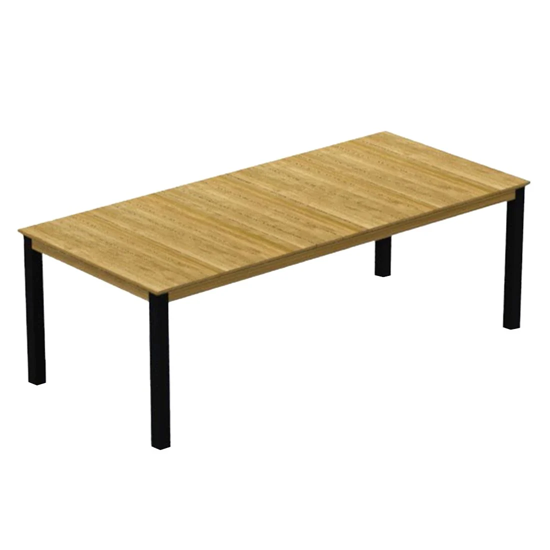 Hagemøbelsett Alex 4 plasser textilen og teak 180x100 cm - Zebra - Image 4