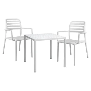 Hagemøbelsett Costa plast 2 plasser 80x80 cm - Nardi