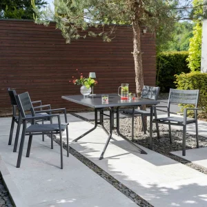 Hagemøbelsett Lugano 4 plasser klappbord 160x95 cm - Kettler