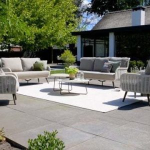 Hagesofa Key Largo aluminium/tau 162 cm - Apple Bee