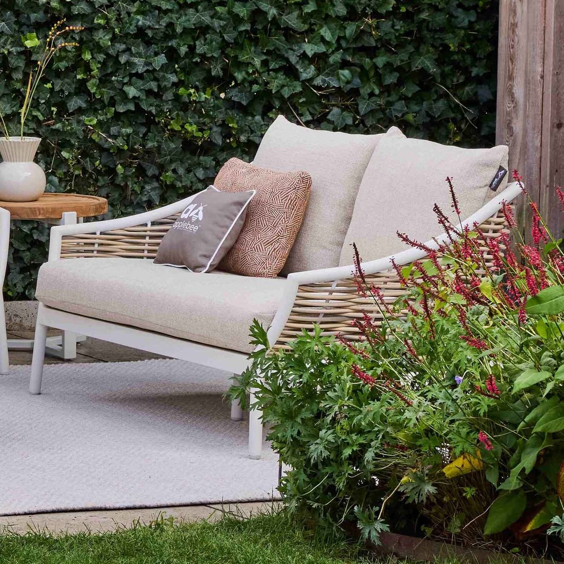 Hagesofa Milou aluminium/polyrotting 145 cm - Apple Bee - Image 4