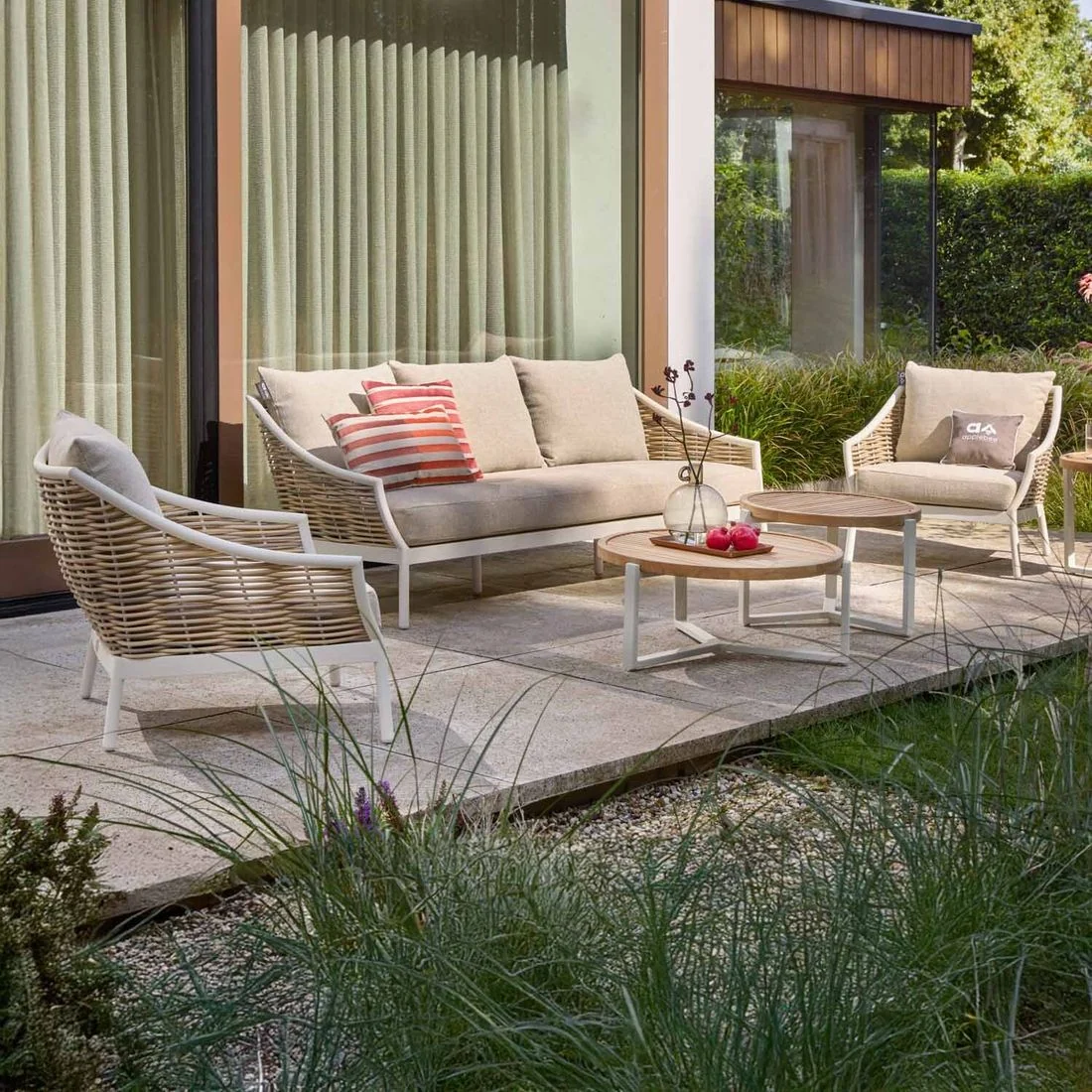 Hagesofa Milou aluminium/polyrotting 145 cm - Apple Bee - Image 9