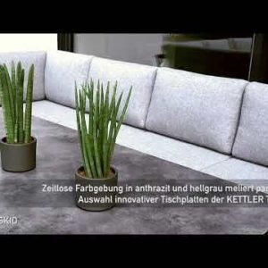 Hagesofa Ocean Skid City Line aluminium/olefin 182,5 cm - Kettler