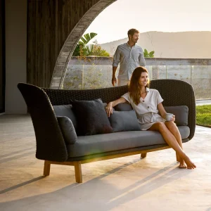 Hagesofa Peacock Wing teak/tau 248 cm - Cane-line