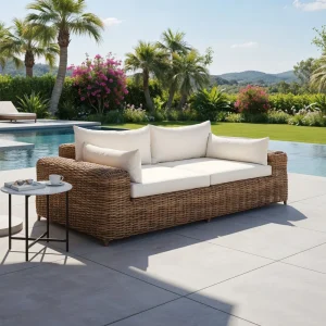 Hagesofa Versailles polyrotting/flettverk 225 cm - OUTLIV.