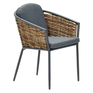 Hagestol Bali aluminium med puter 60x62 cm - Garden Impressions