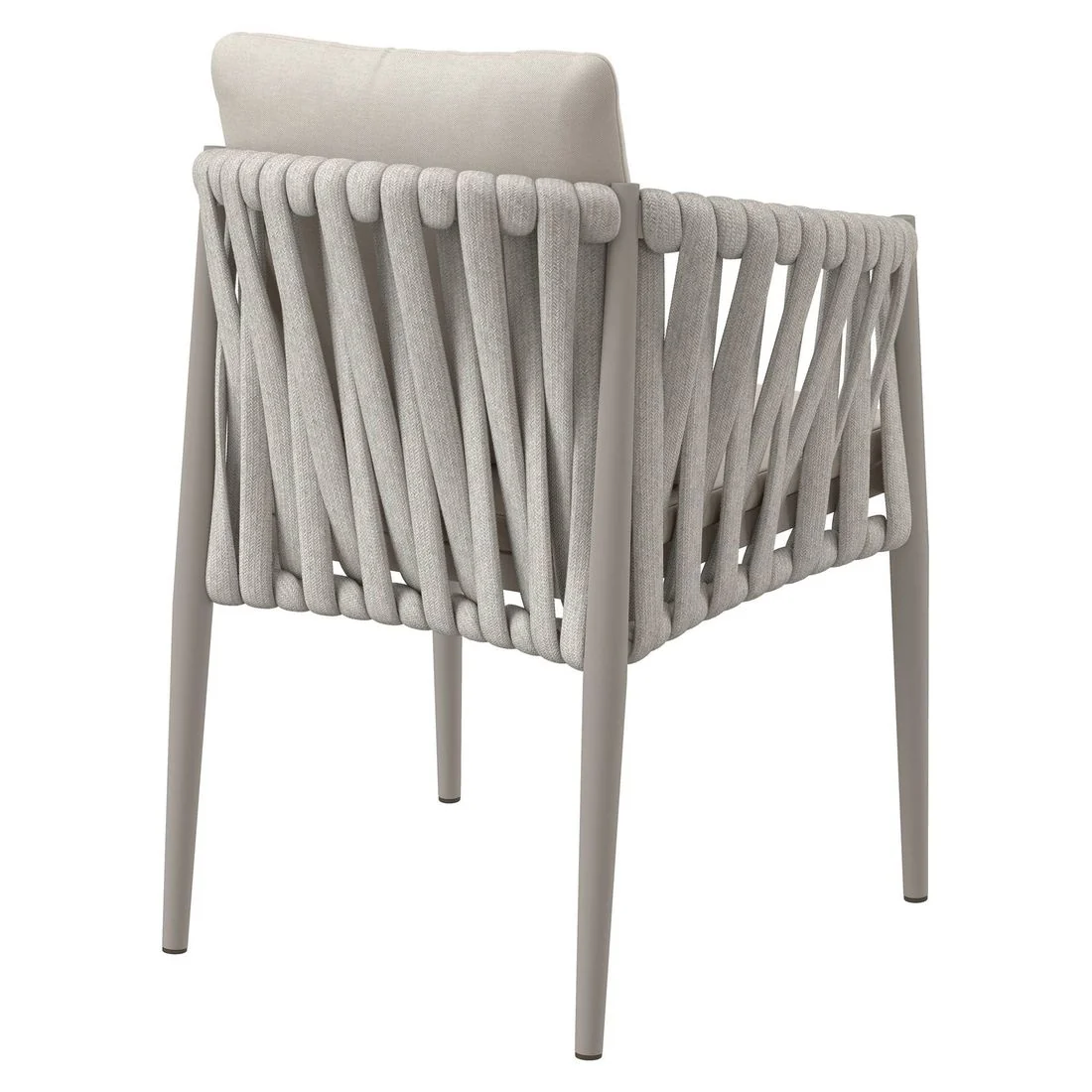 Hagestol Lena aluminium/tau med puter 63x62 cm - OUTLIV. - Image 7