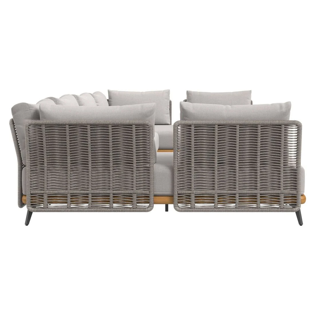 Hjørnesofa ute Ava med loungebord akasie/tau - OUTLIV. - Image 7