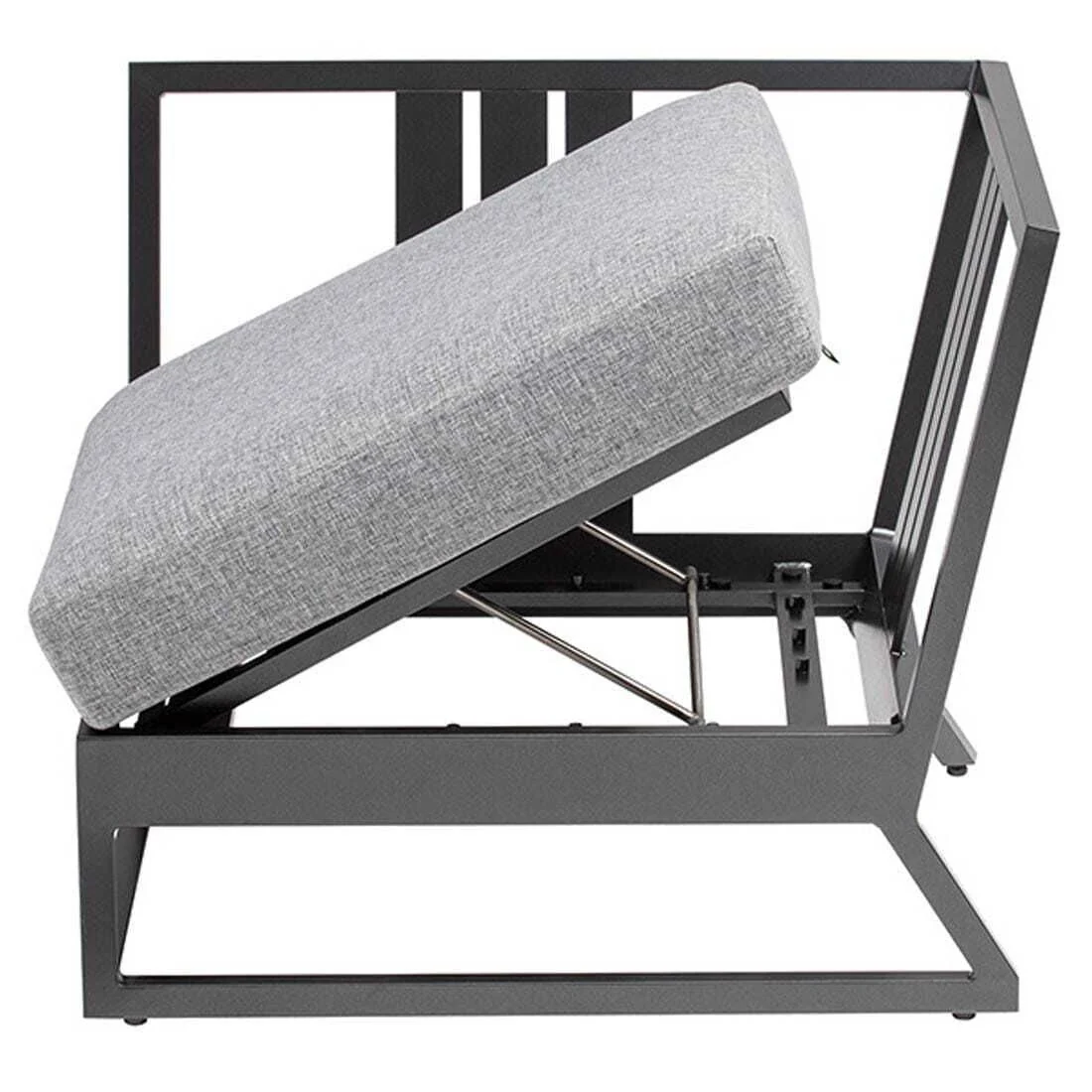 Hjørnesofa ute Ocean Skid Platform 242x242 cm aluminium - Kettler - Image 9