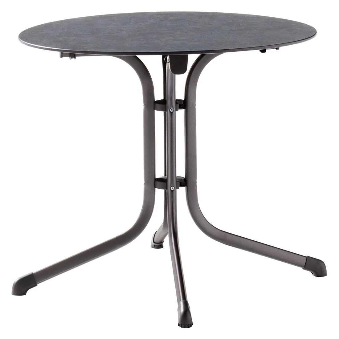 Klappbord ute Boulevard Ø85cm stål/Polytec antrasitt - Sieger