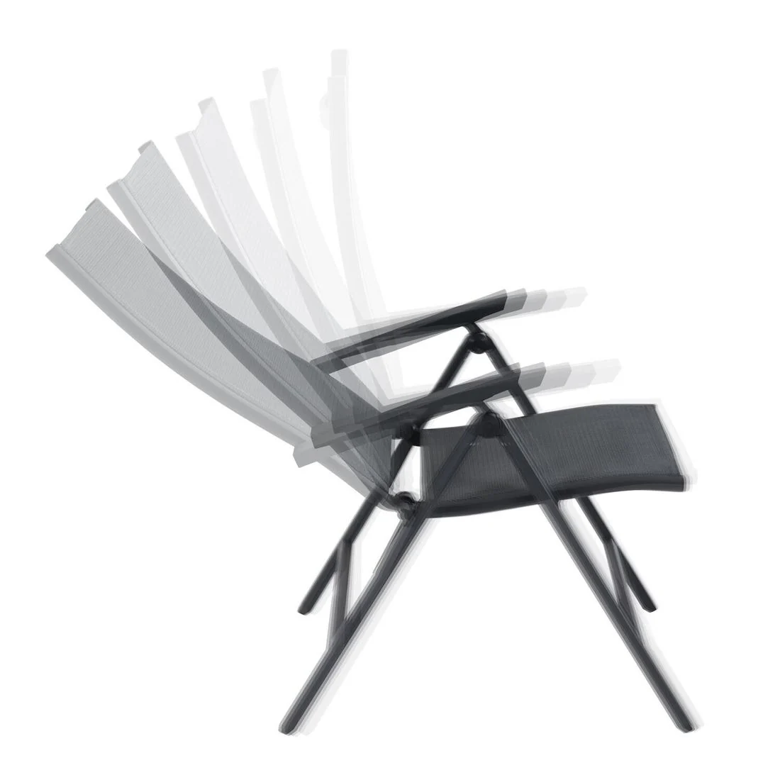 Klappstol ute Tauro aluminium/textilen antrasitt - Siena Garden - Image 8