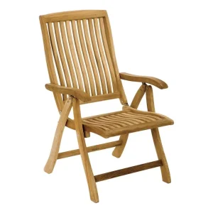 Klappstol ute Bueno teak 60x76 cm natur - Zebra