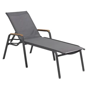 Komfort-liggestol Cirrus Silver-Line aluminium/textilen - Kettler