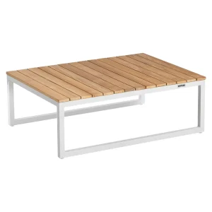 Loungebord Ocean Skid Platform 95x70cm aluminium/teak - Kettler