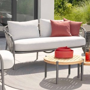 Loungesofa Klea aluminium/tau/Sunbrella 174 cm - Stern