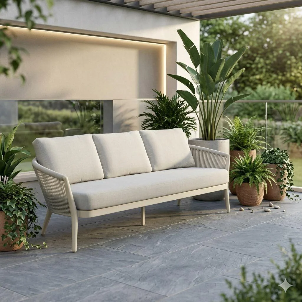 Loungesofa Monet aluminium/tau/olefin 210 cm - OUTLIV.
