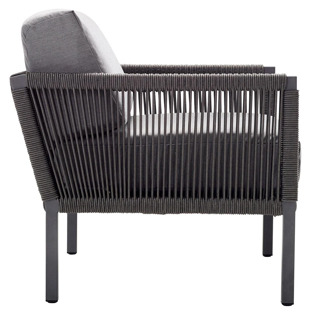 Loungestol Club aluminium/tau/akryl 80x84 cm - Solpuri - Image 5