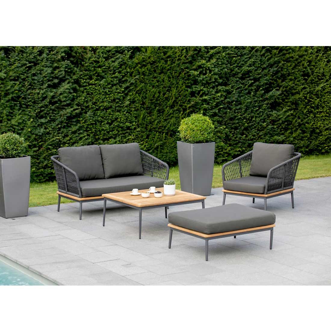 Loungestol Freeport aluminium/tau/olefin 76x82 cm - Niehoff - Image 5