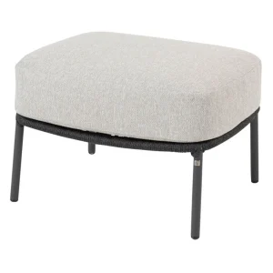 Loungetaburett Calpi rustfritt stål/tau 69x57 cm - 4Seasons
