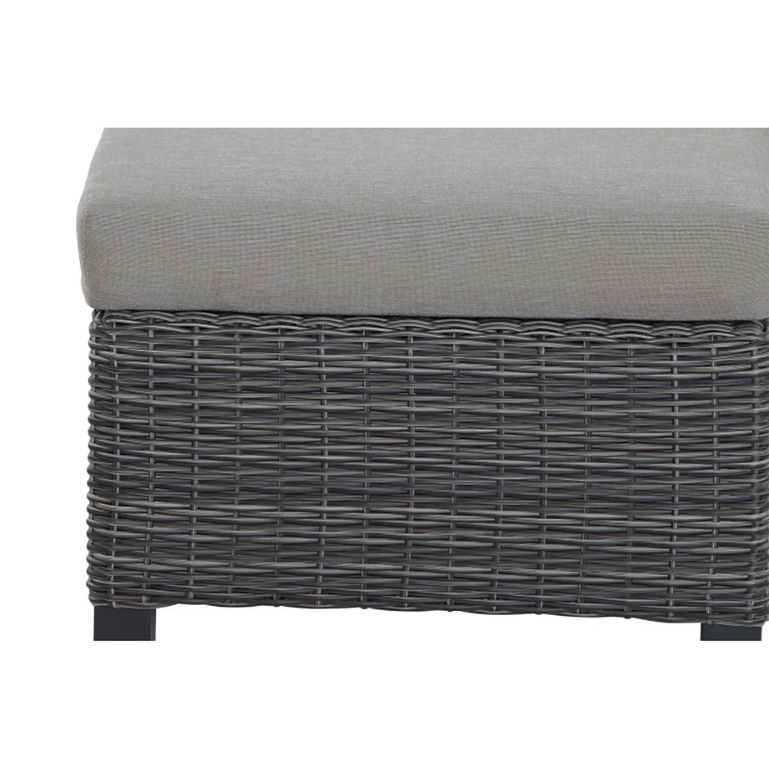 Loungetaburett Corido flettverk 61x63 cm - Siena Garden - Image 4