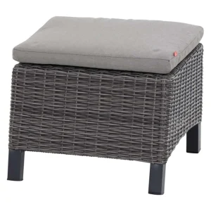 Loungetaburett Corido flettverk/polypropylen 50x54 cm - Siena Garden