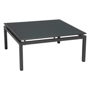 Loungetaburett Skelby aluminium/textilen 75x75 cm - Stern