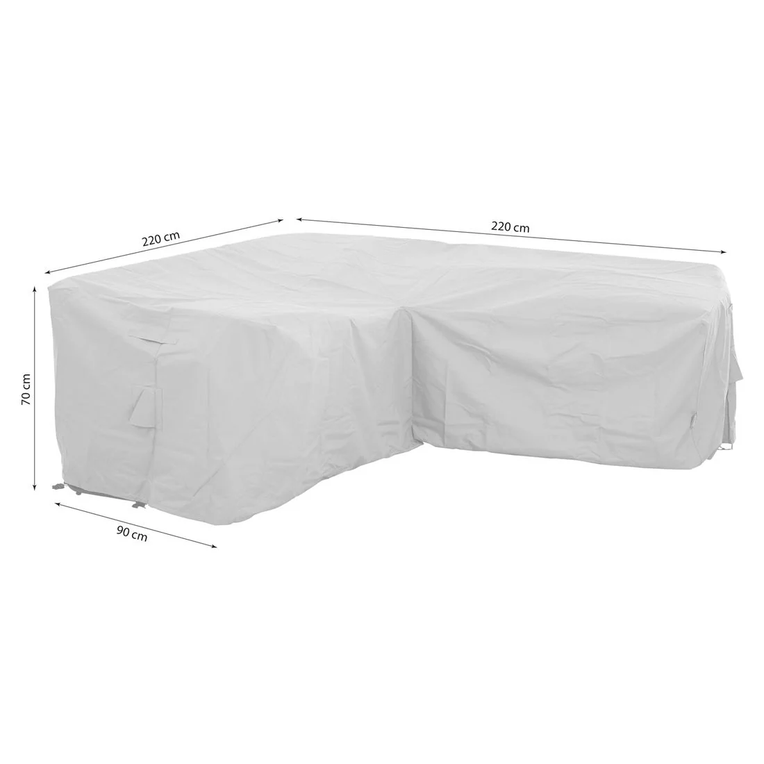 Loungetrekk Plus 220x220x70 cm beige - Siena Garden - Image 3