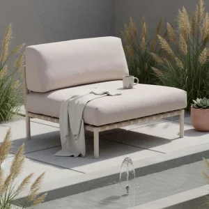 Midtmodul lounge Horizon aluminium/olefin 87 cm - LifestyleGarden