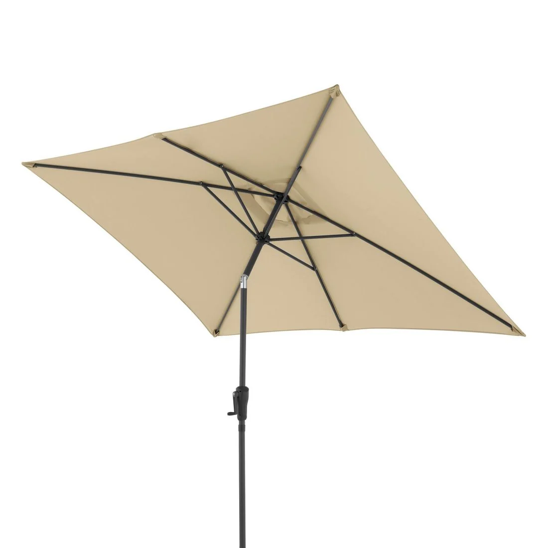 Midtstolpe-parasoll Life 250x200cm antrasitt/sand - Doppler